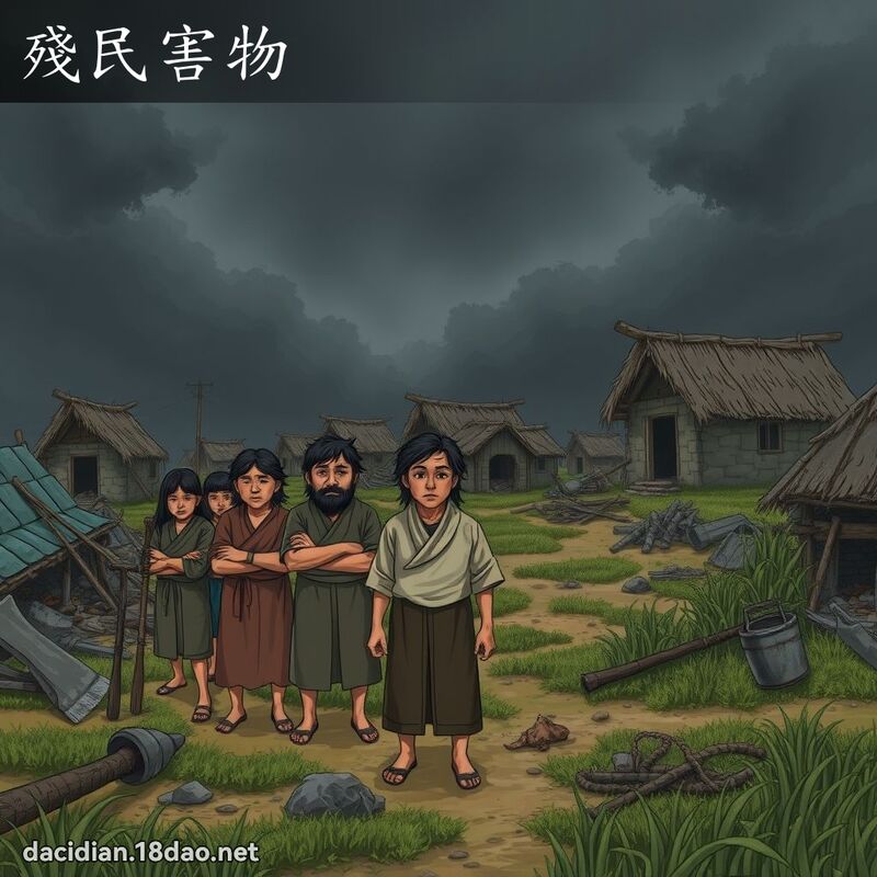 残民害物 - 国语大辞典配图