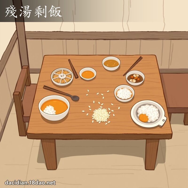殘湯剩飯 - 國語大辭典配圖