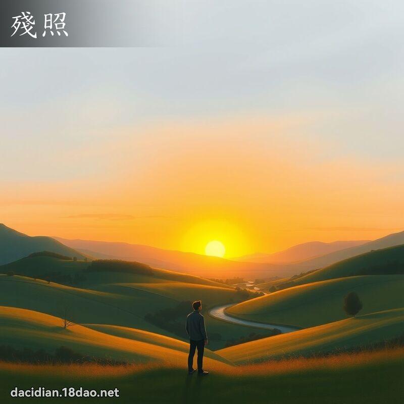 殘照 - 國語大辭典配圖