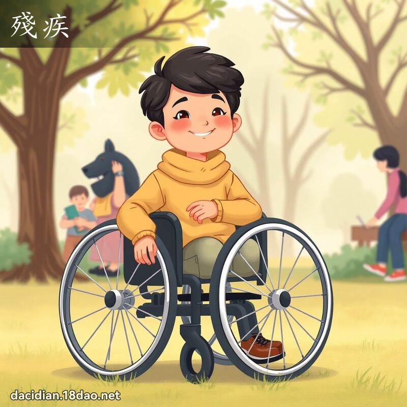 殘疾 - 國語大辭典配圖