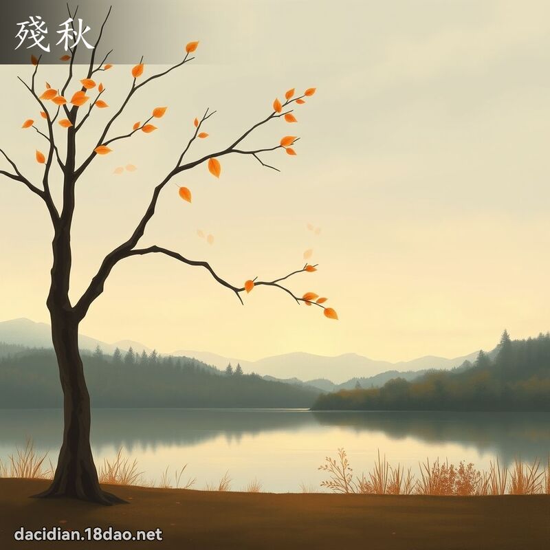 殘秋 - 國語大辭典配圖