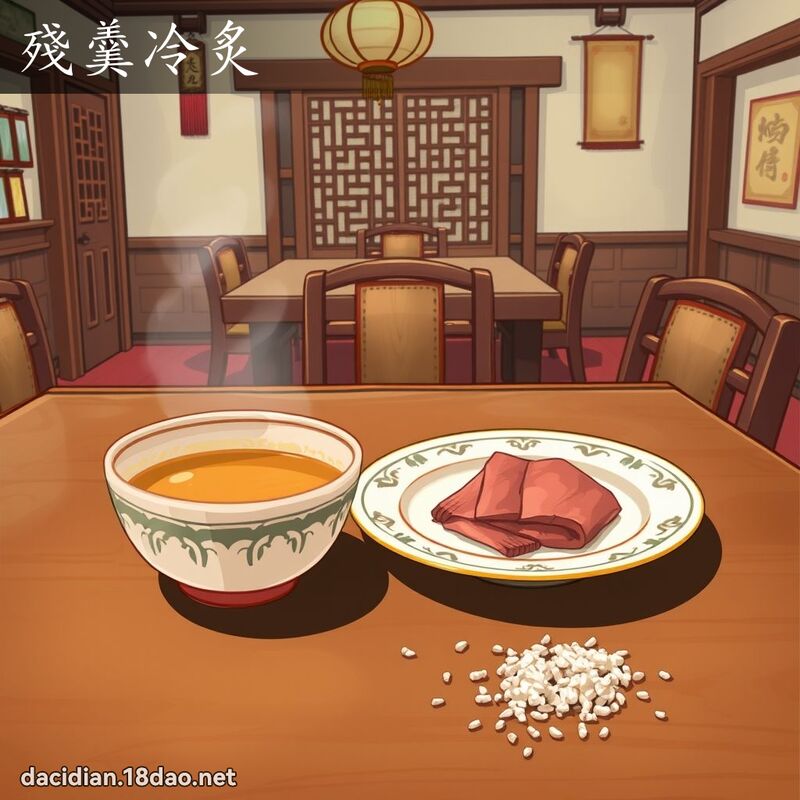 殘羹冷炙 - 國語大辭典配圖