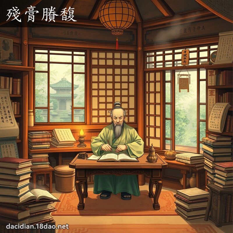 殘膏賸馥 - 國語大辭典配圖