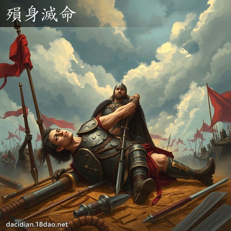 殞身滅命 - 國語大辭典配圖