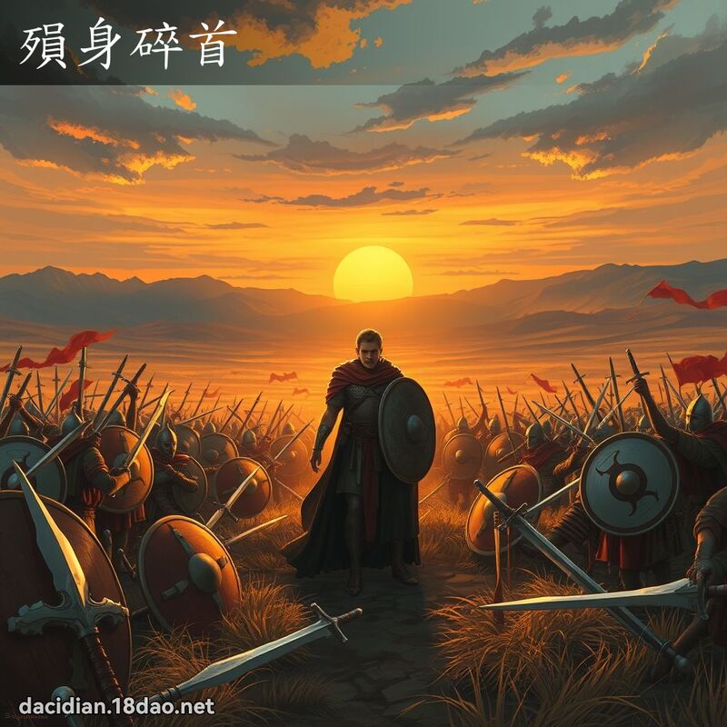 殞身碎首 - 国语大辞典配图