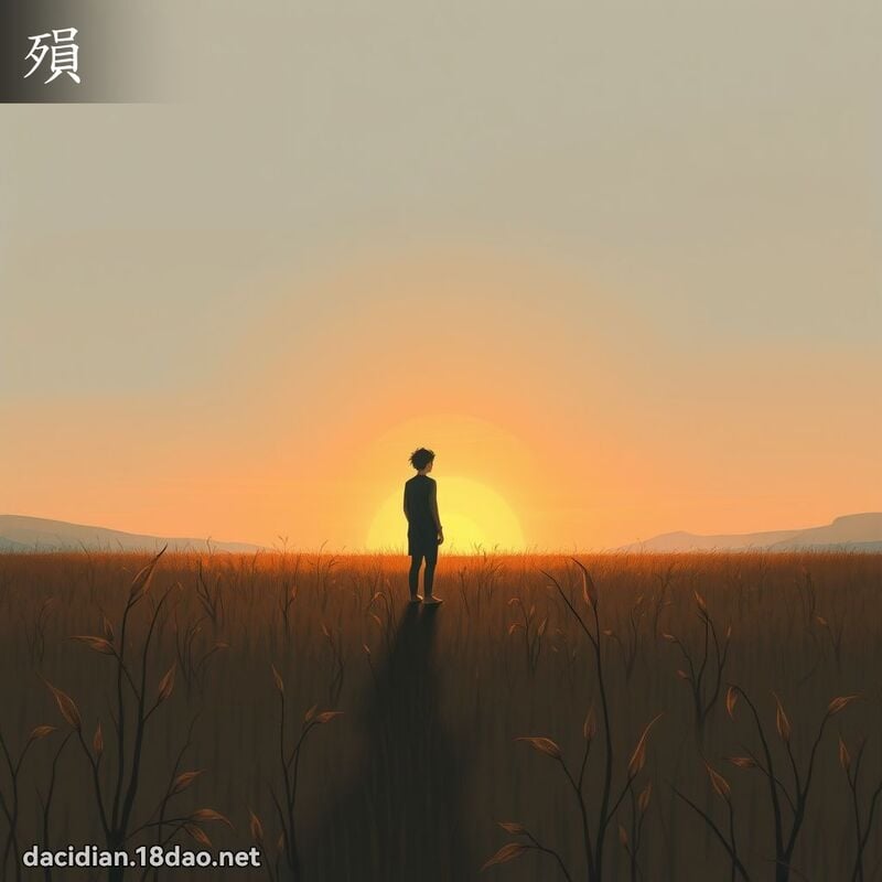 殞 - 國語大辭典配圖