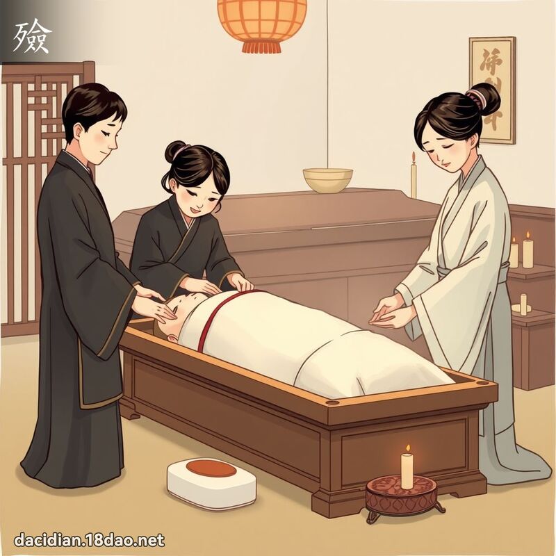 殮 - 国语大辞典配图