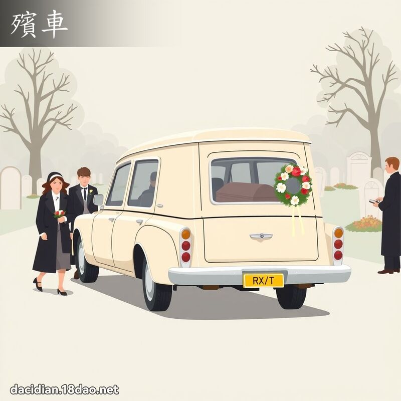 殯車 - 國語大辭典配圖