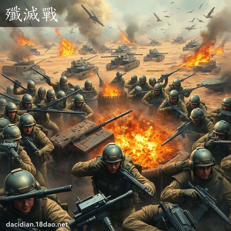 殲滅戰 - 國語大辭典配圖