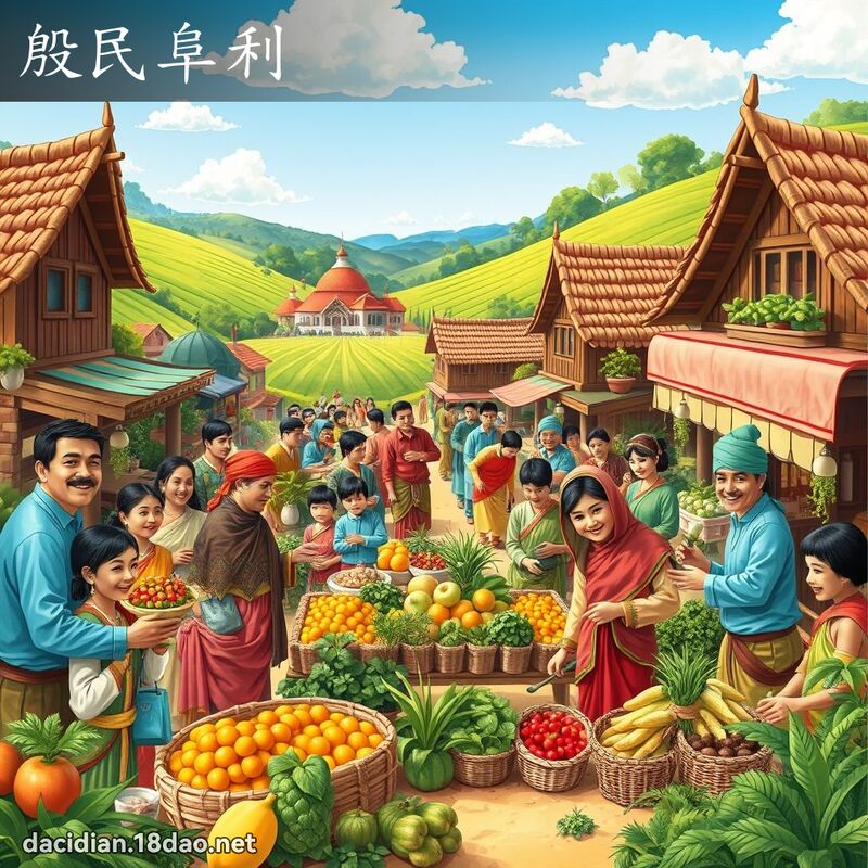 殷民阜利 - 國語大辭典配圖