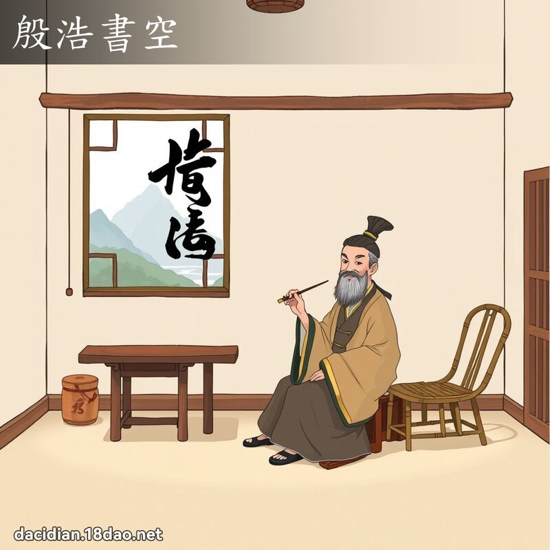 殷浩書空 - 國語大辭典配圖