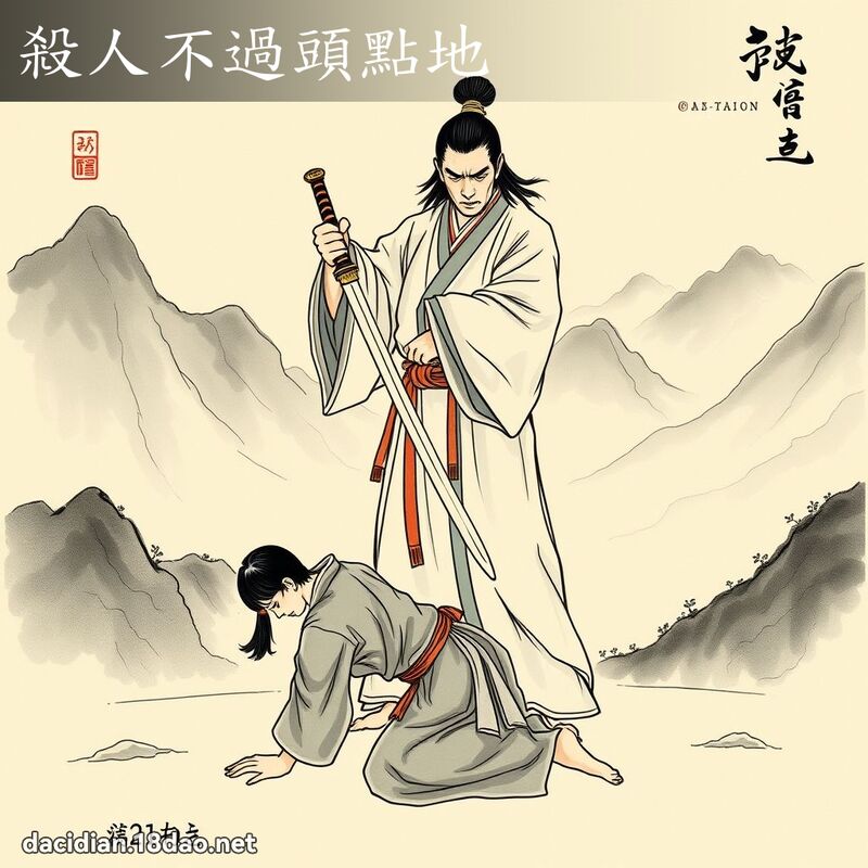 殺人不過頭點地 - 國語大辭典配圖
