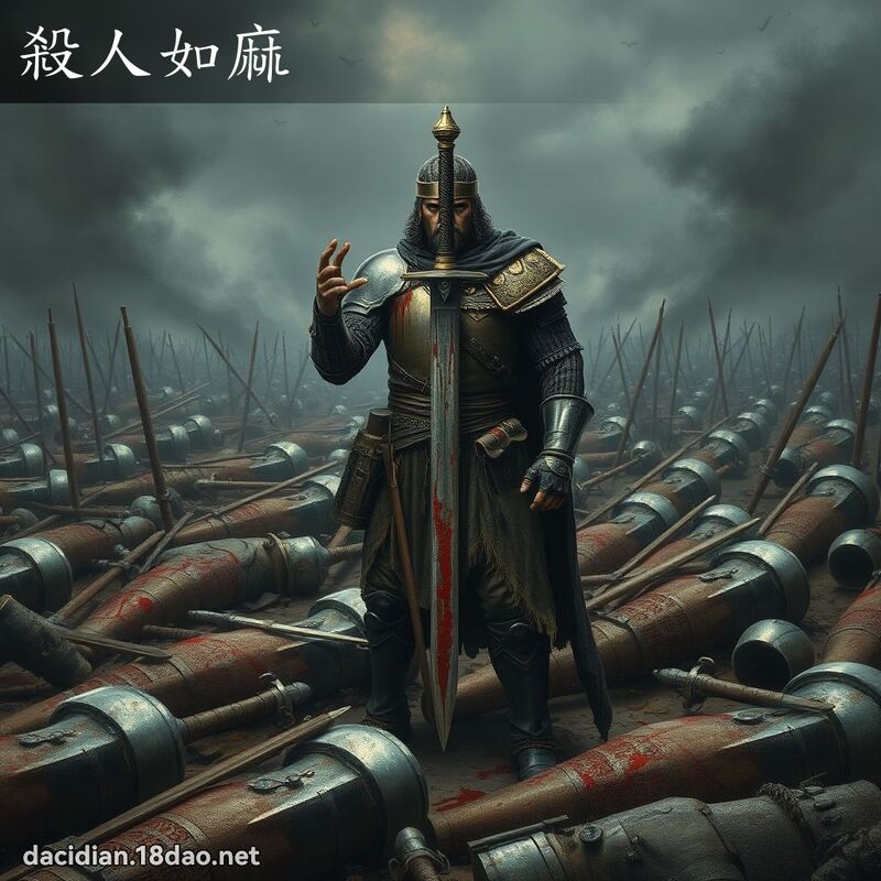 杀人如麻 - 国语大辞典配图