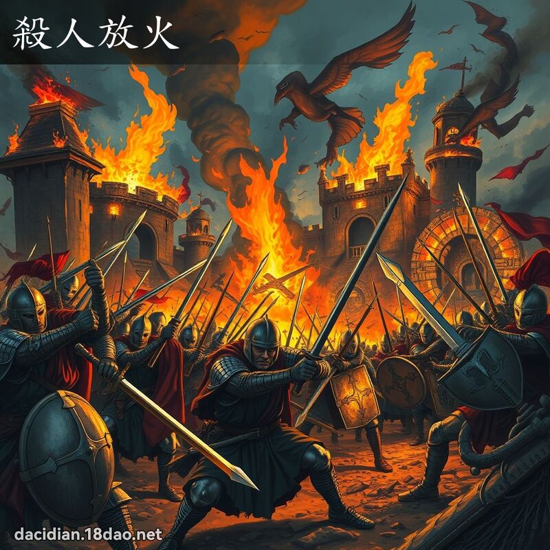 殺人放火 - 國語大辭典配圖