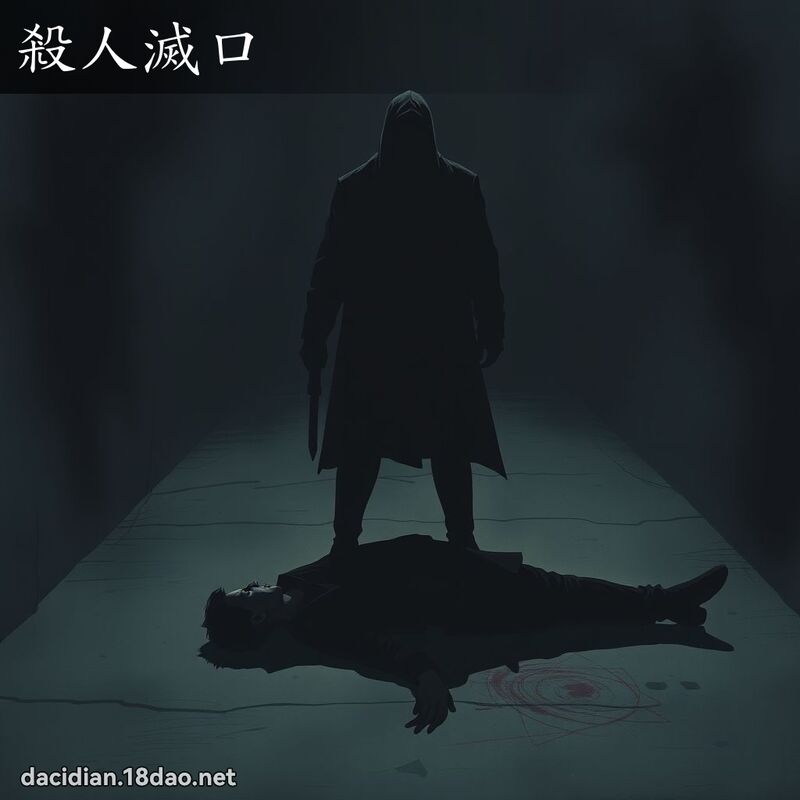 殺人滅口 - 國語大辭典配圖