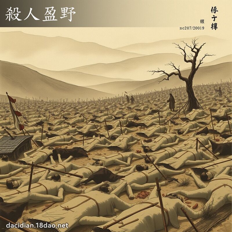 杀人盈野 - 国语大辞典配图