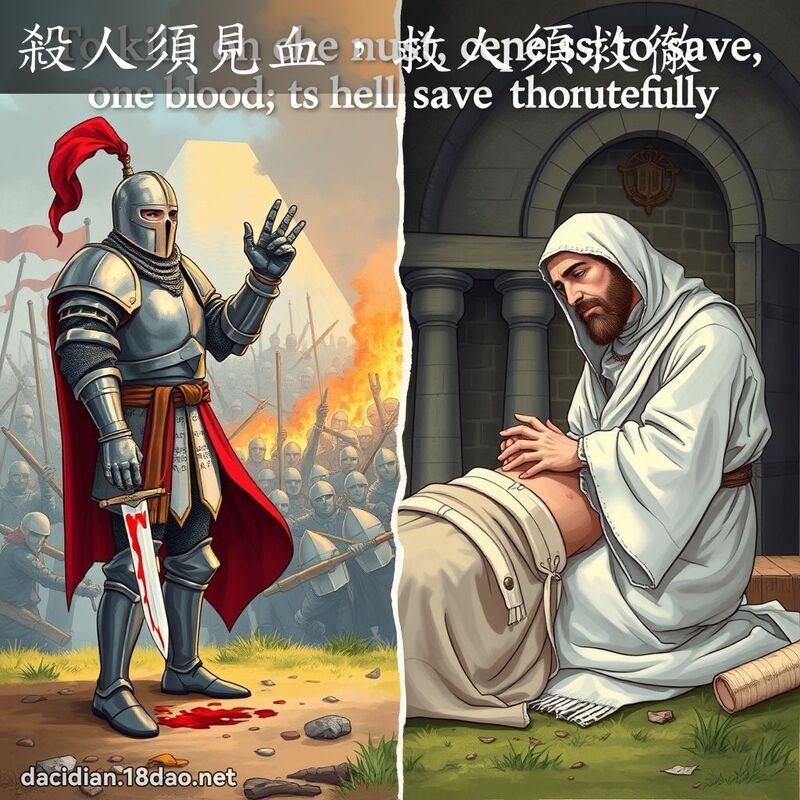 殺人須見血，救人須救徹 - 國語大辭典配圖