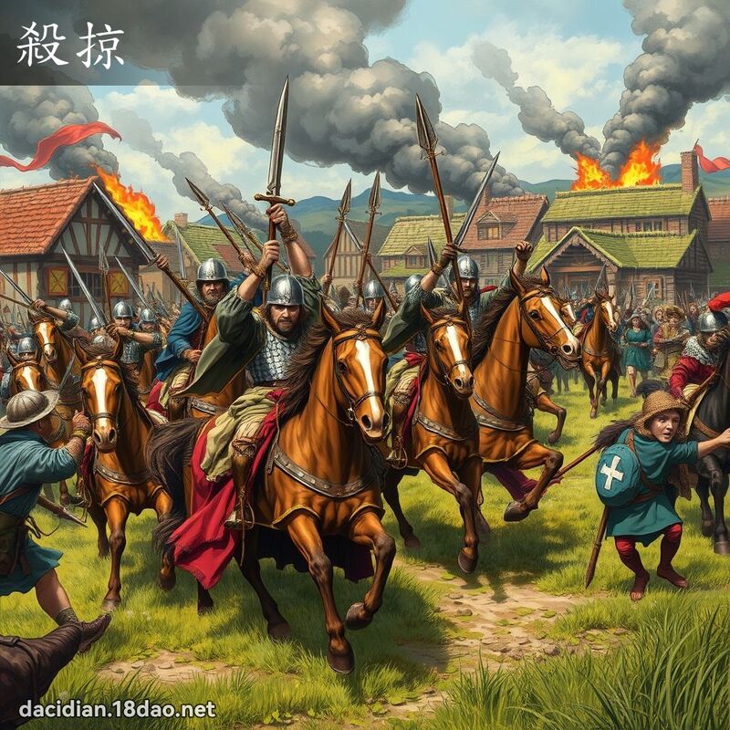 殺掠 - 國語大辭典配圖