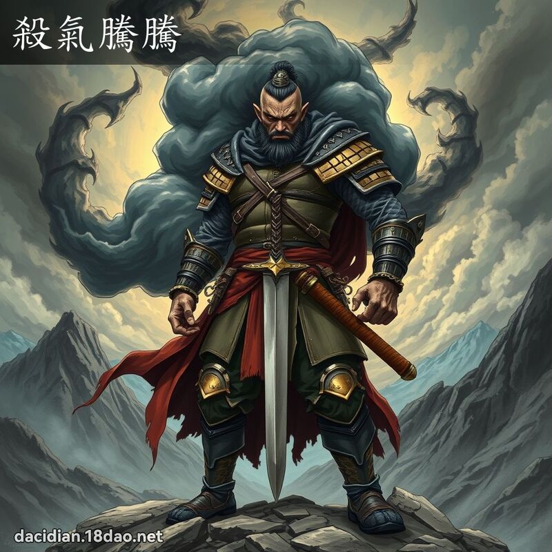 殺氣騰騰 - 國語大辭典配圖