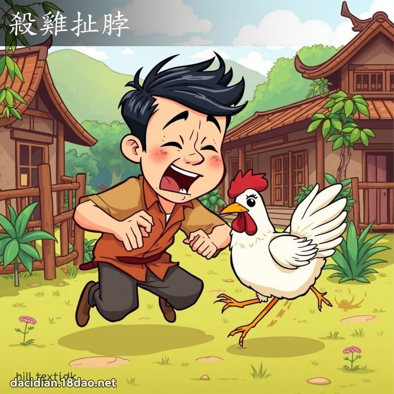 殺雞扯脖 - 國語大辭典配圖