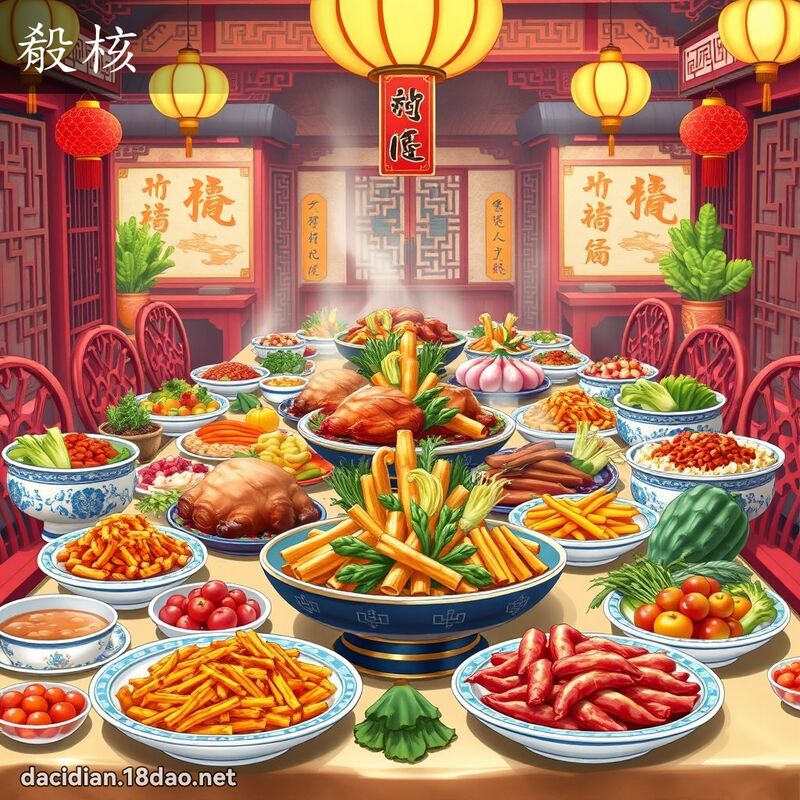殽核 - 國語大辭典配圖
