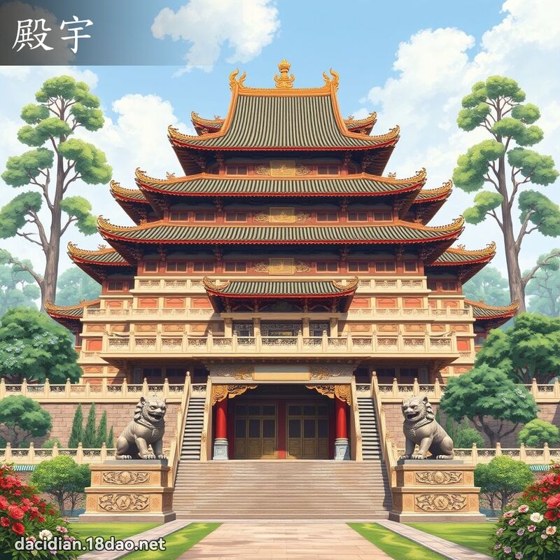 殿宇 - 國語大辭典配圖