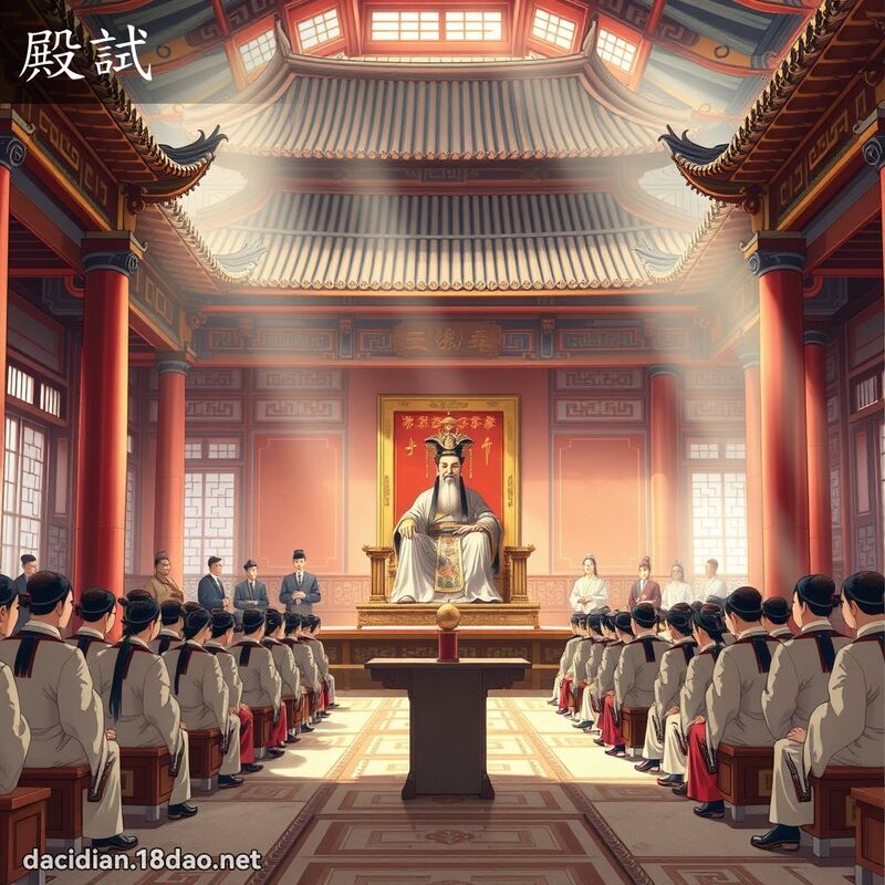 殿試 - 國語大辭典配圖