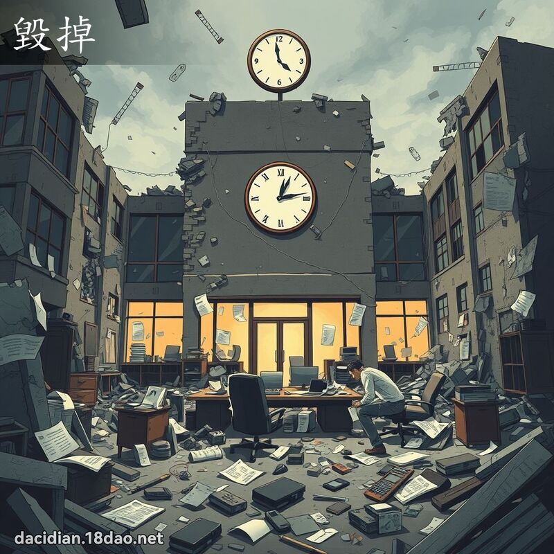 毁掉 - 国语大辞典配图