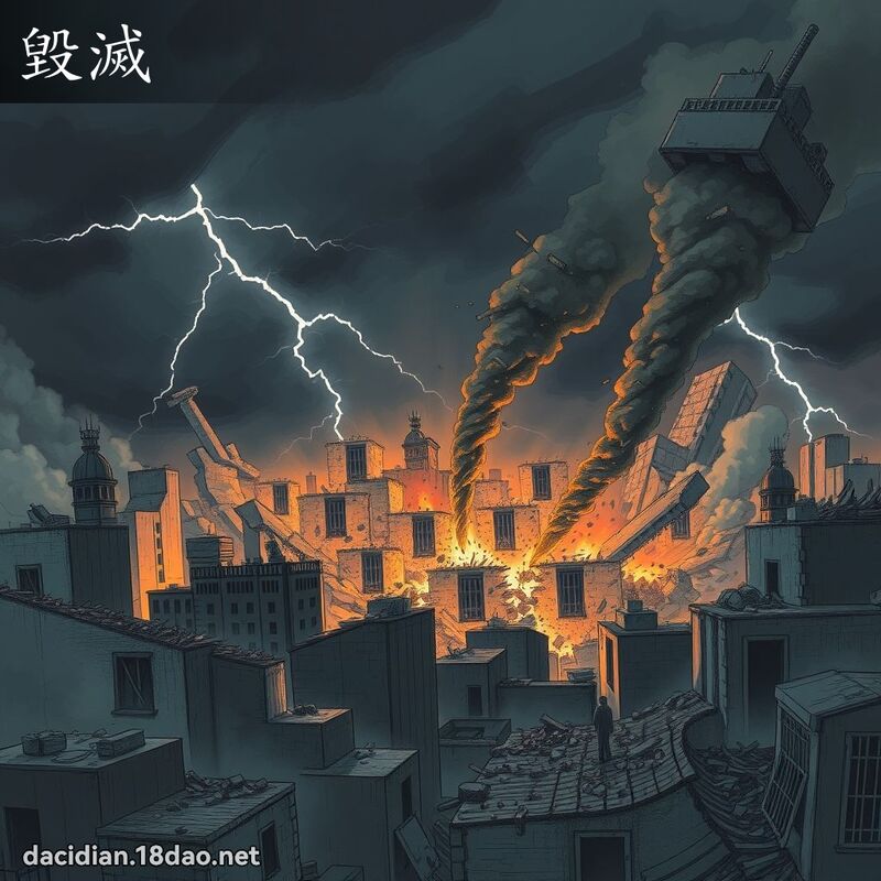 毀滅 - 國語大辭典配圖