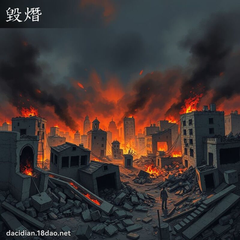 毁熸 - 国语大辞典配图
