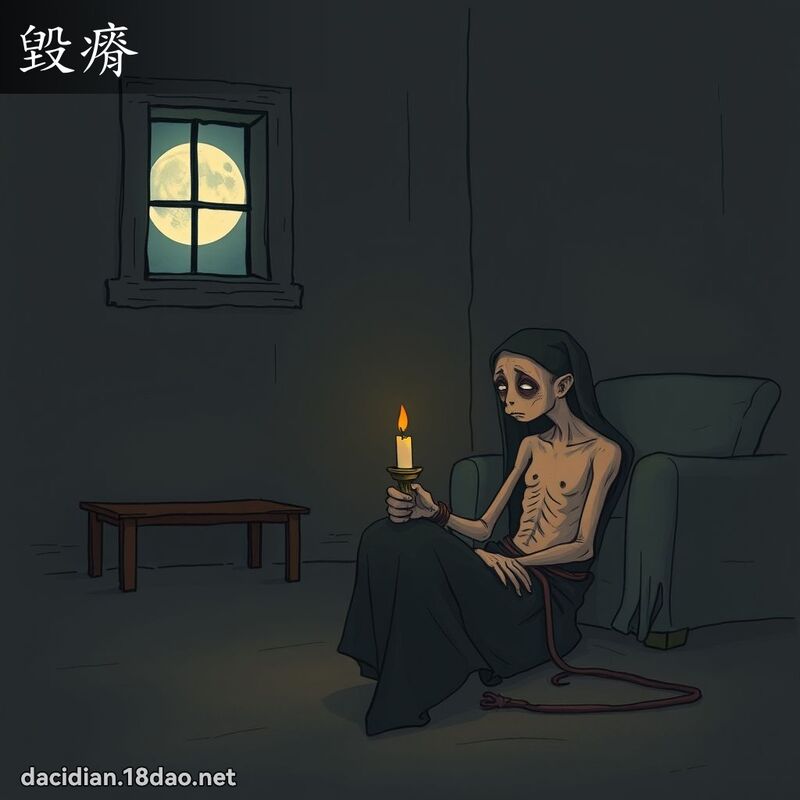 毁瘠 - 国语大辞典配图