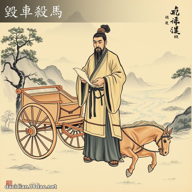 毁车杀马 - 国语大辞典配图