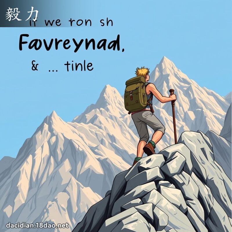 毅力 - 國語大辭典配圖