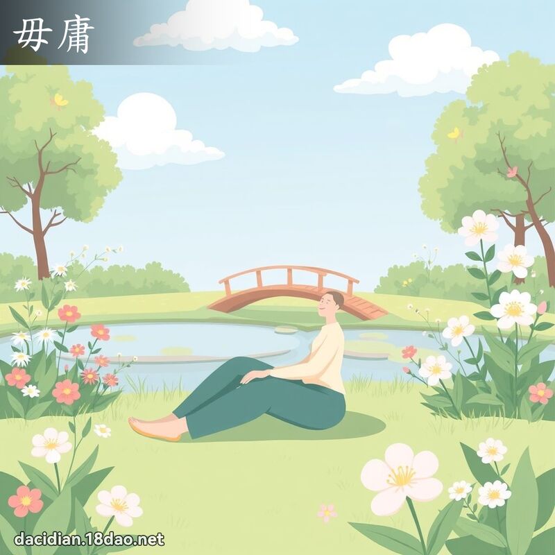 毋庸 - 国语大辞典配图