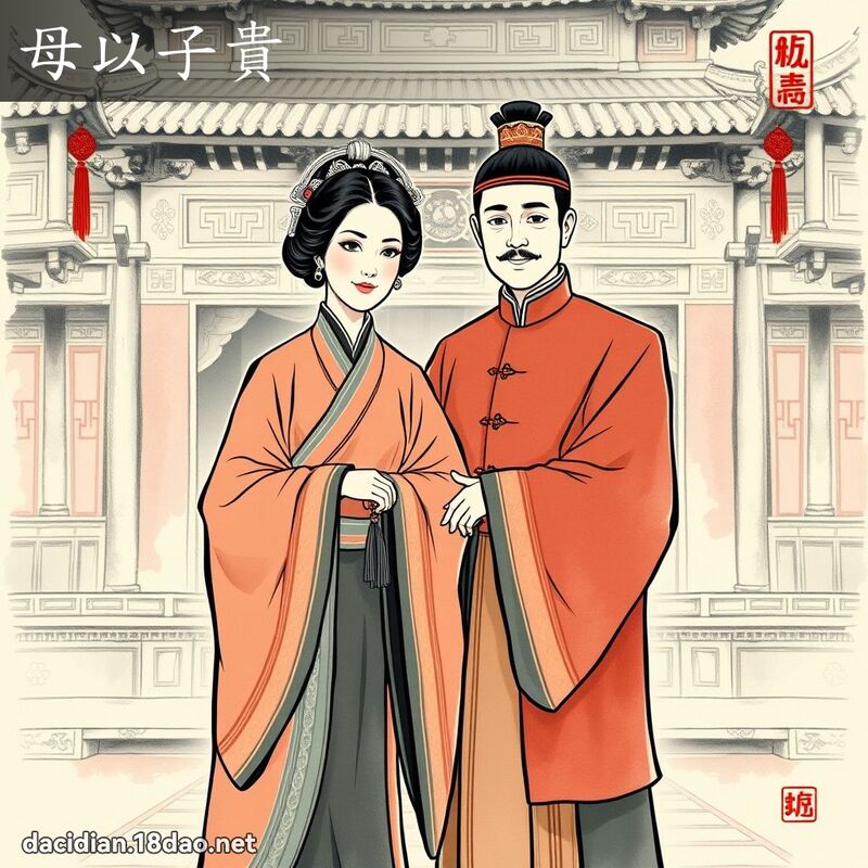 母以子贵 - 国语大辞典配图
