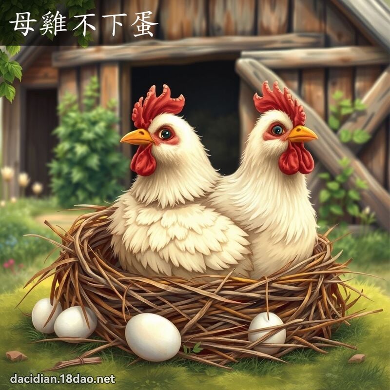 母雞不下蛋 - 國語大辭典配圖