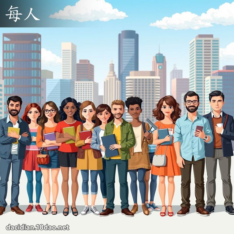 每人 - 國語大辭典配圖
