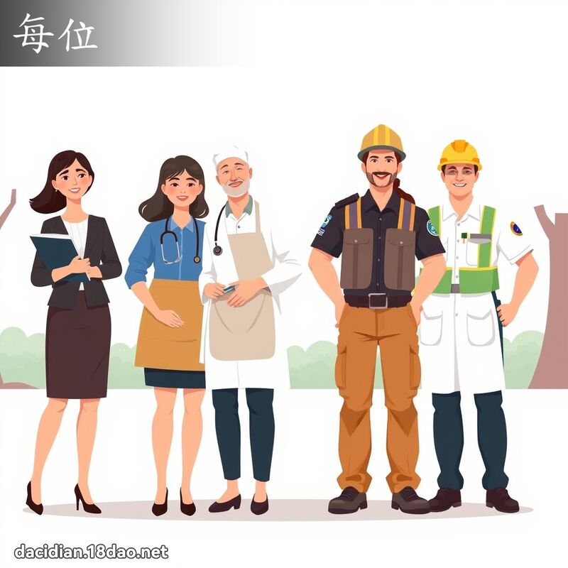 每位 - 國語大辭典配圖