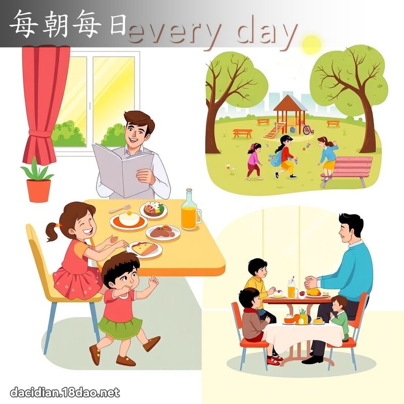每朝每日 - 国语大辞典配图