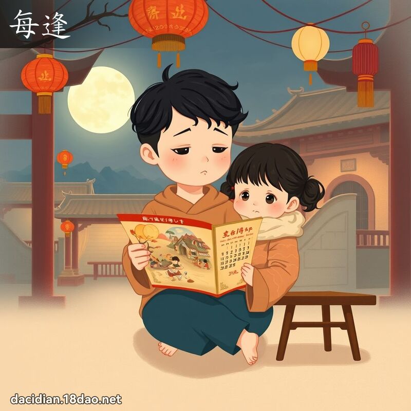每逢 - 國語大辭典配圖
