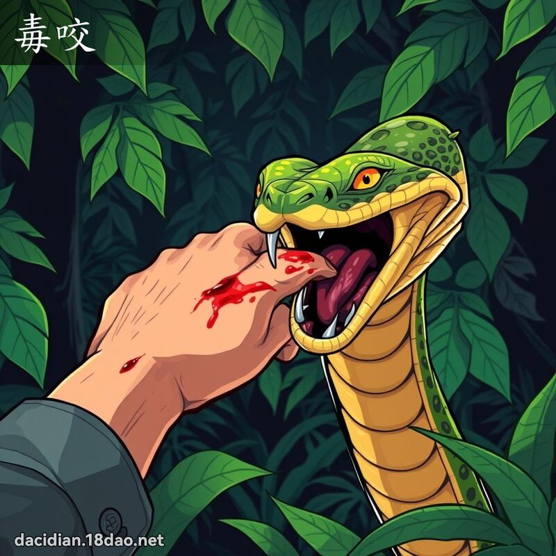 毒咬 - 國語大辭典配圖