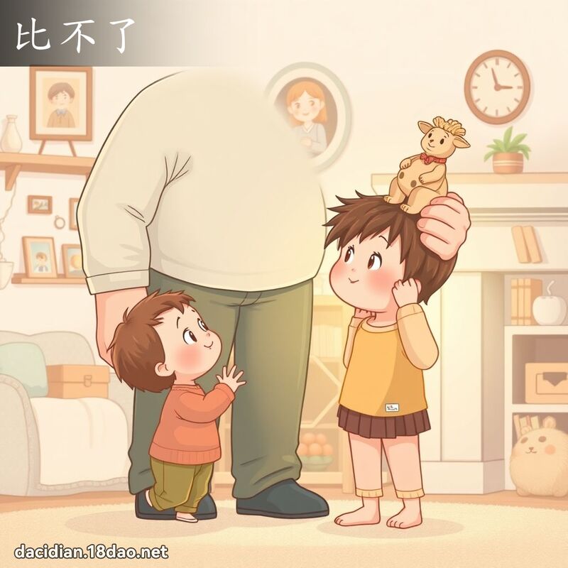 比不了 - 國語大辭典配圖