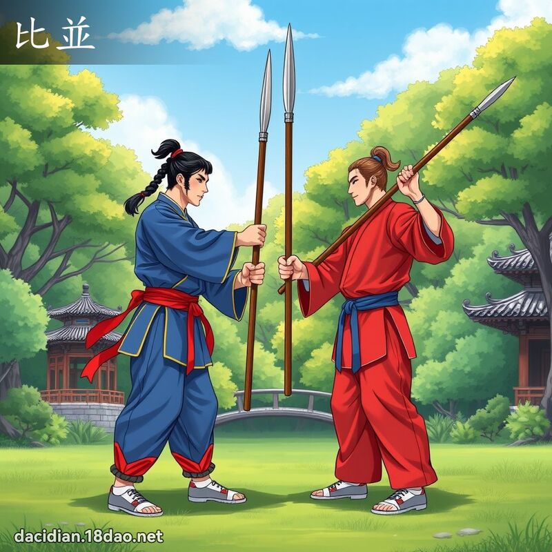 比並 - 国语大辞典配图