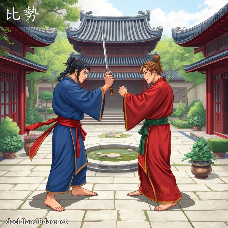 比势 - 国语大辞典配图