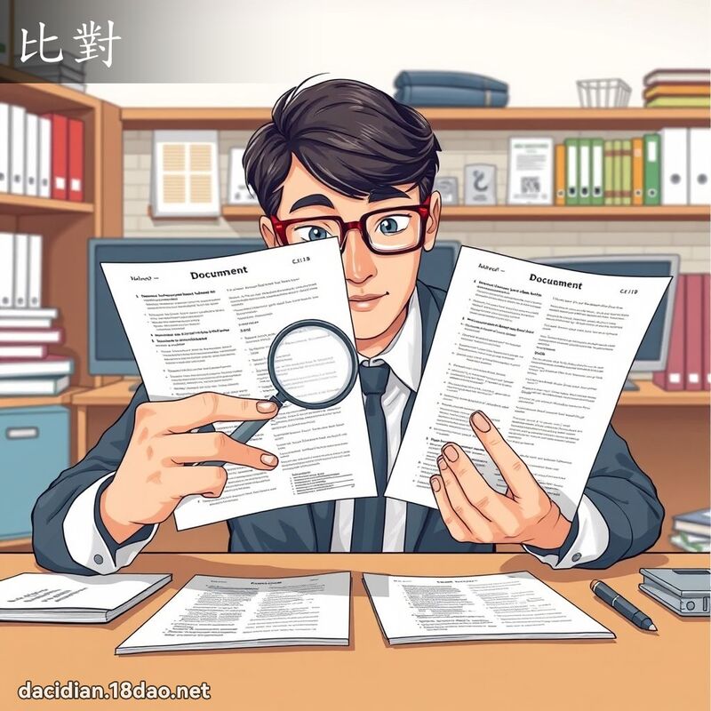 比对 - 国语大辞典配图