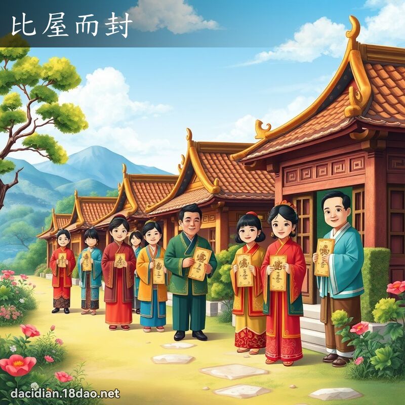 比屋而封 - 国语大辞典配图