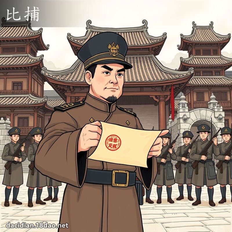 比捕 - 国语大辞典配图