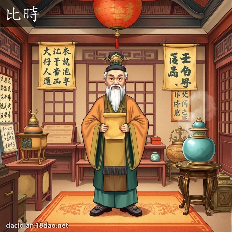 比时 - 国语大辞典配图