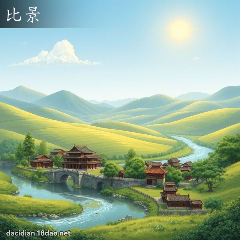比景 - 国语大辞典配图