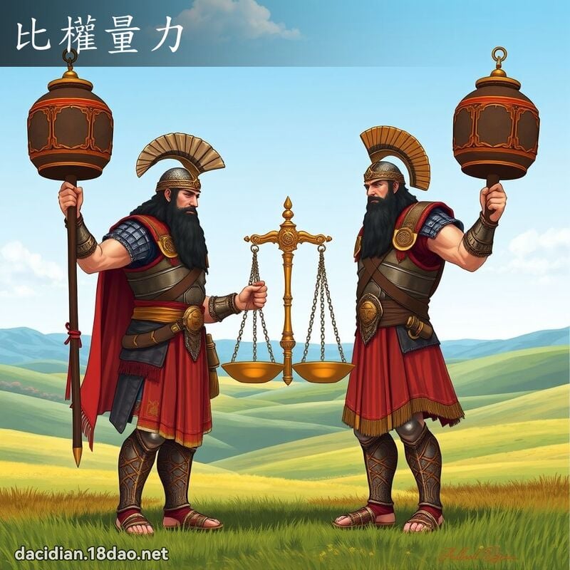比权量力 - 国语大辞典配图